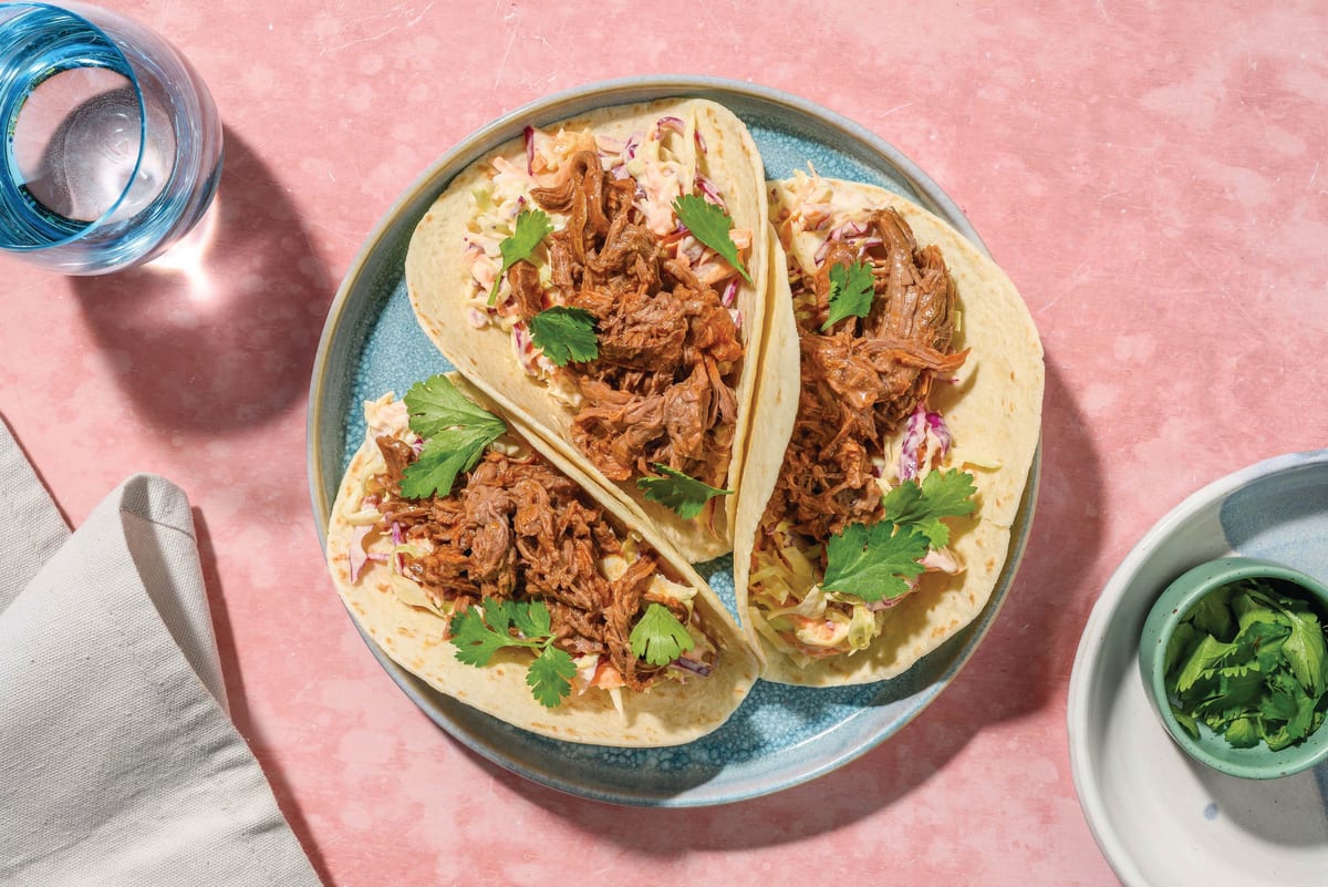 Cheesy Mexican Beef Birria-Style Tacos 