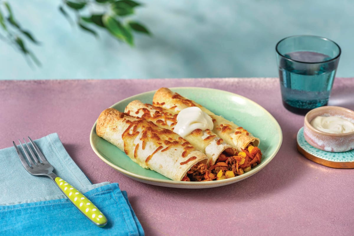x Cheesy Beef Enchiladas