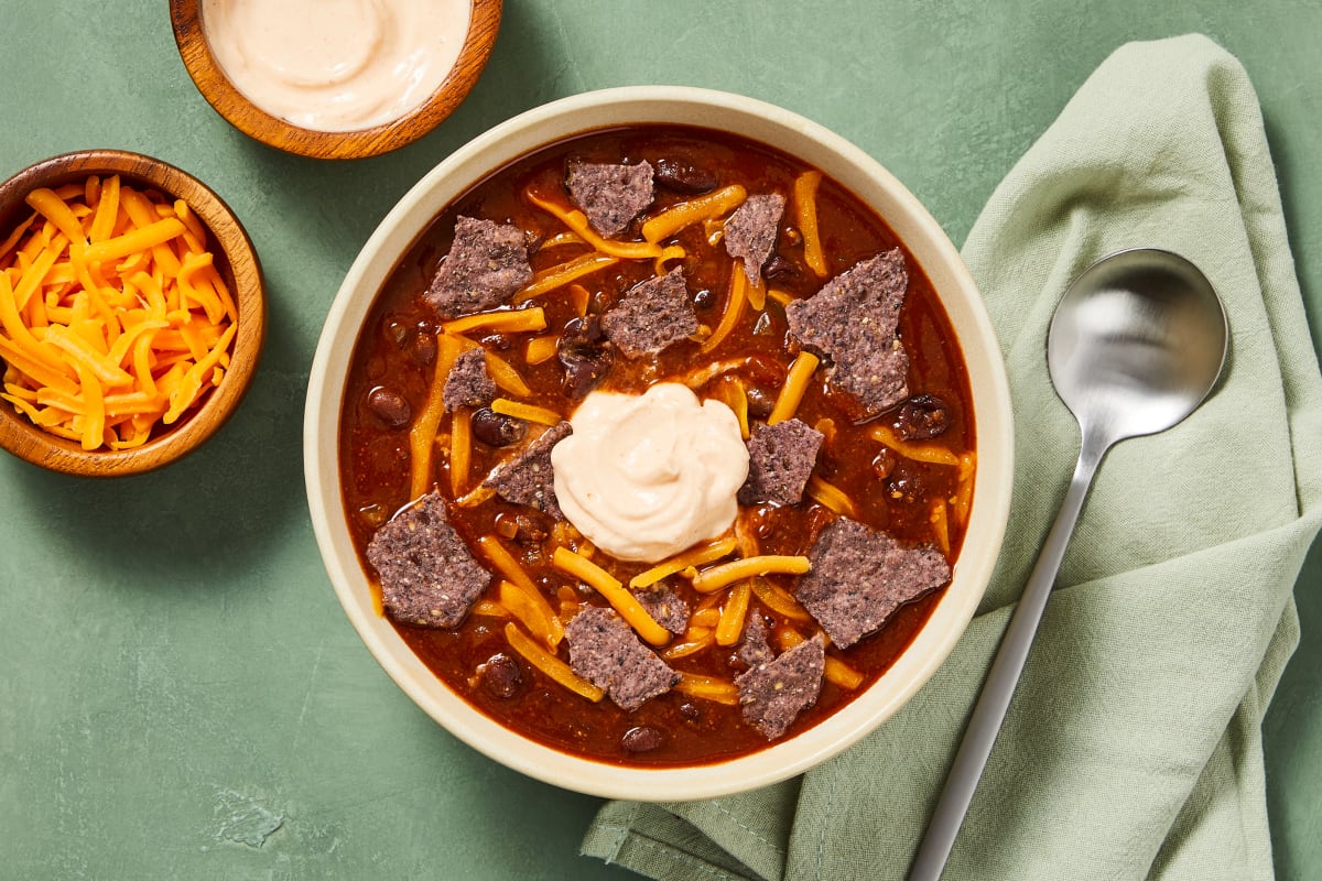 One-Pot Mexicali Black Bean Soup