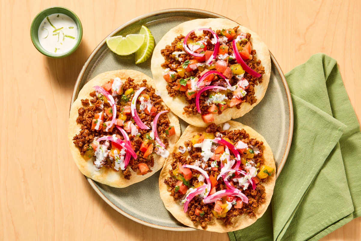 Tex-Mex Plant-Based Protein Tostadas