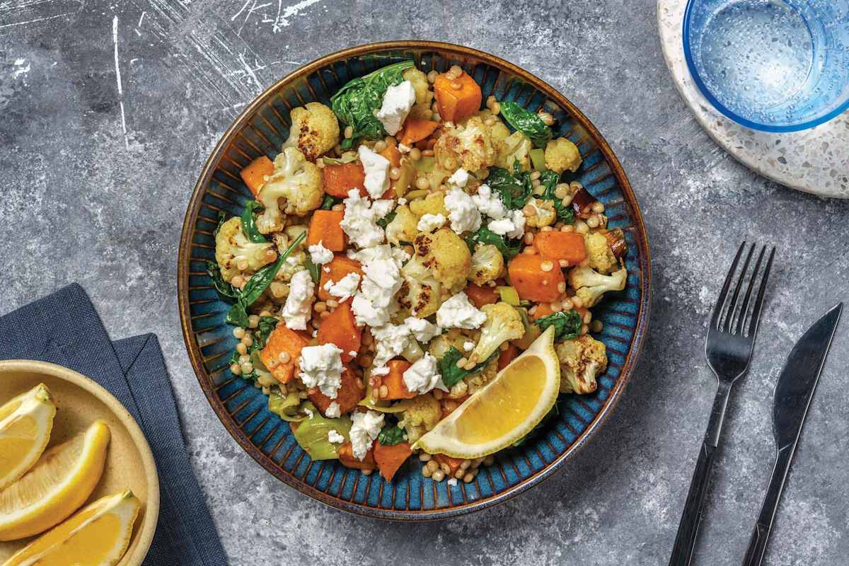 Spiced Cauliflower & Pearl Couscous Salad