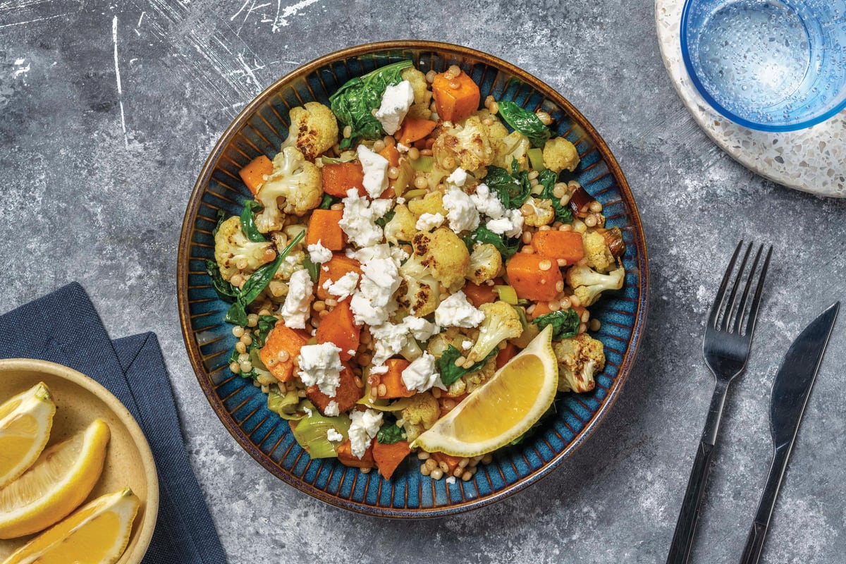 Spiced Cauliflower & Pearl Couscous Salad