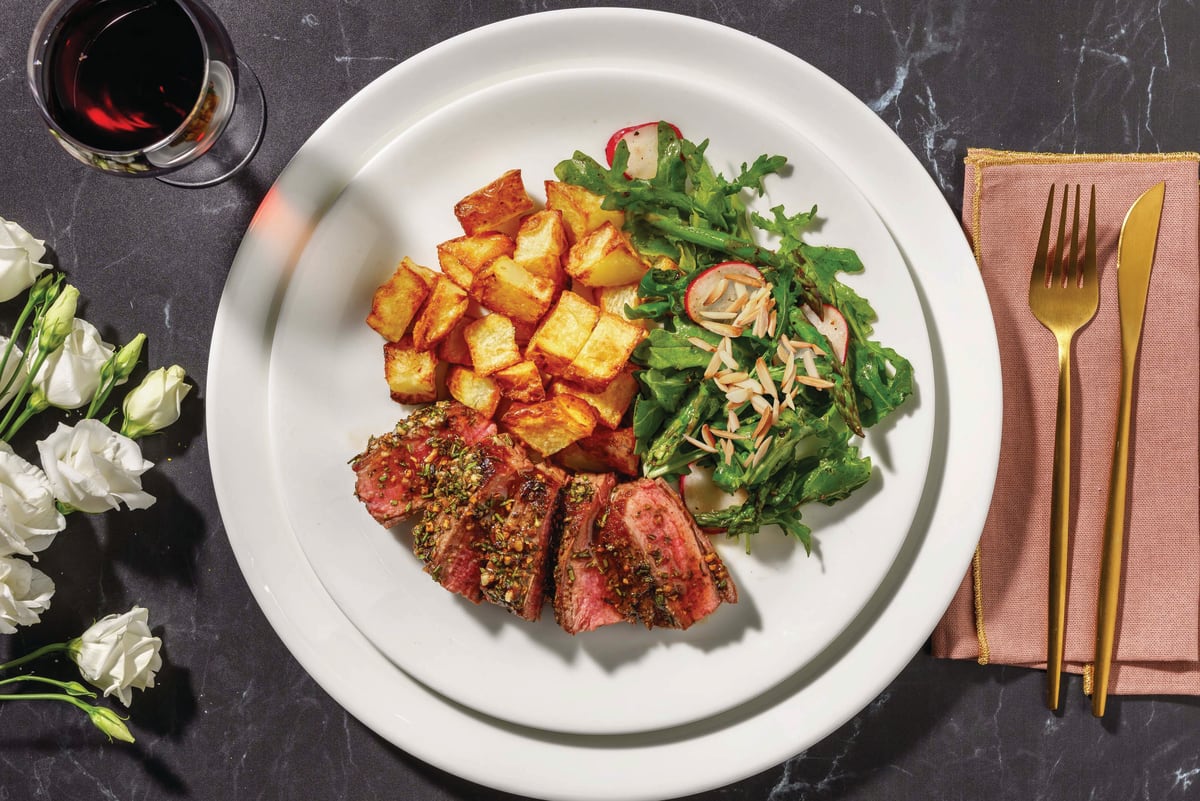 Beef Flank Tagliata & Rosemary Brown Butter