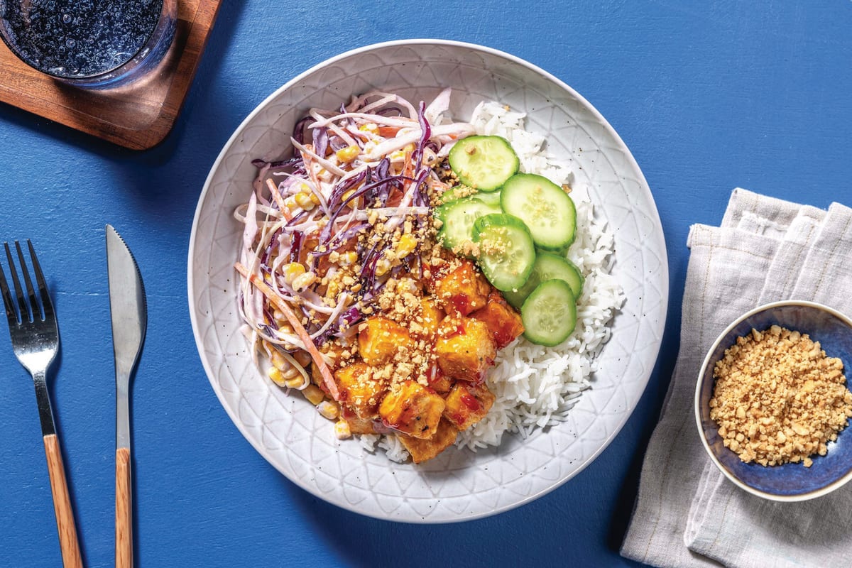 Sweet Chilli & Ginger Tofu Rice Bowl