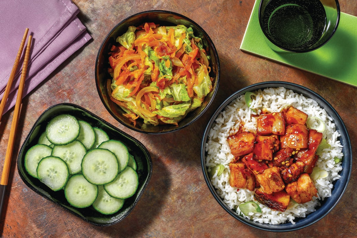 Sticky Braised Pork Belly & Fragrant Rice