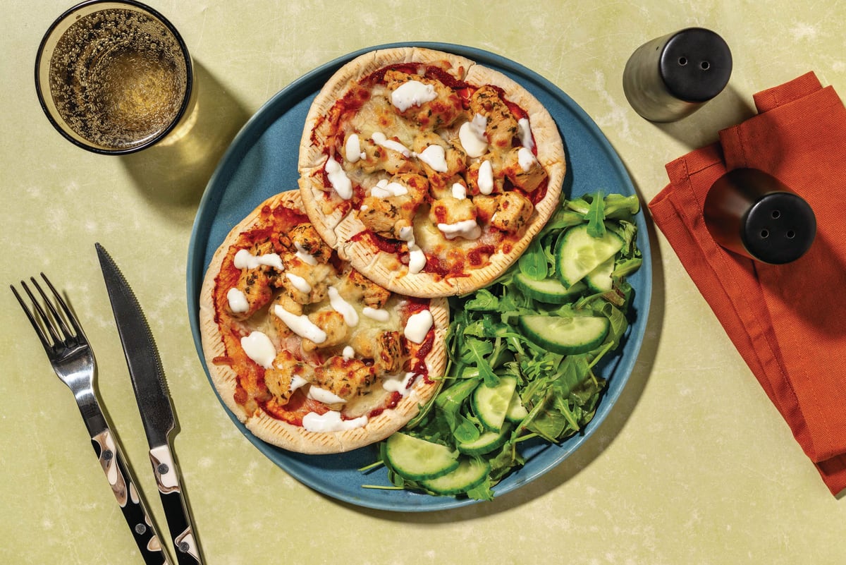 Peri-Peri Chicken Flatbread Pizzas