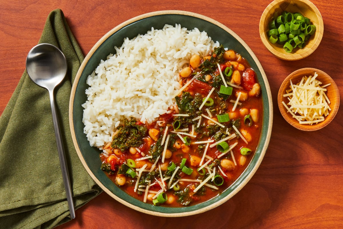 Spicy White Bean & Kale Stew 