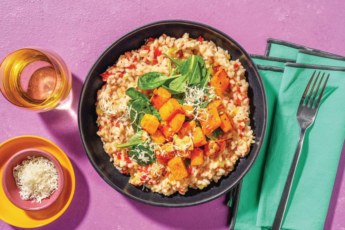 Mediterranean Bacon & Pumpkin Risotto