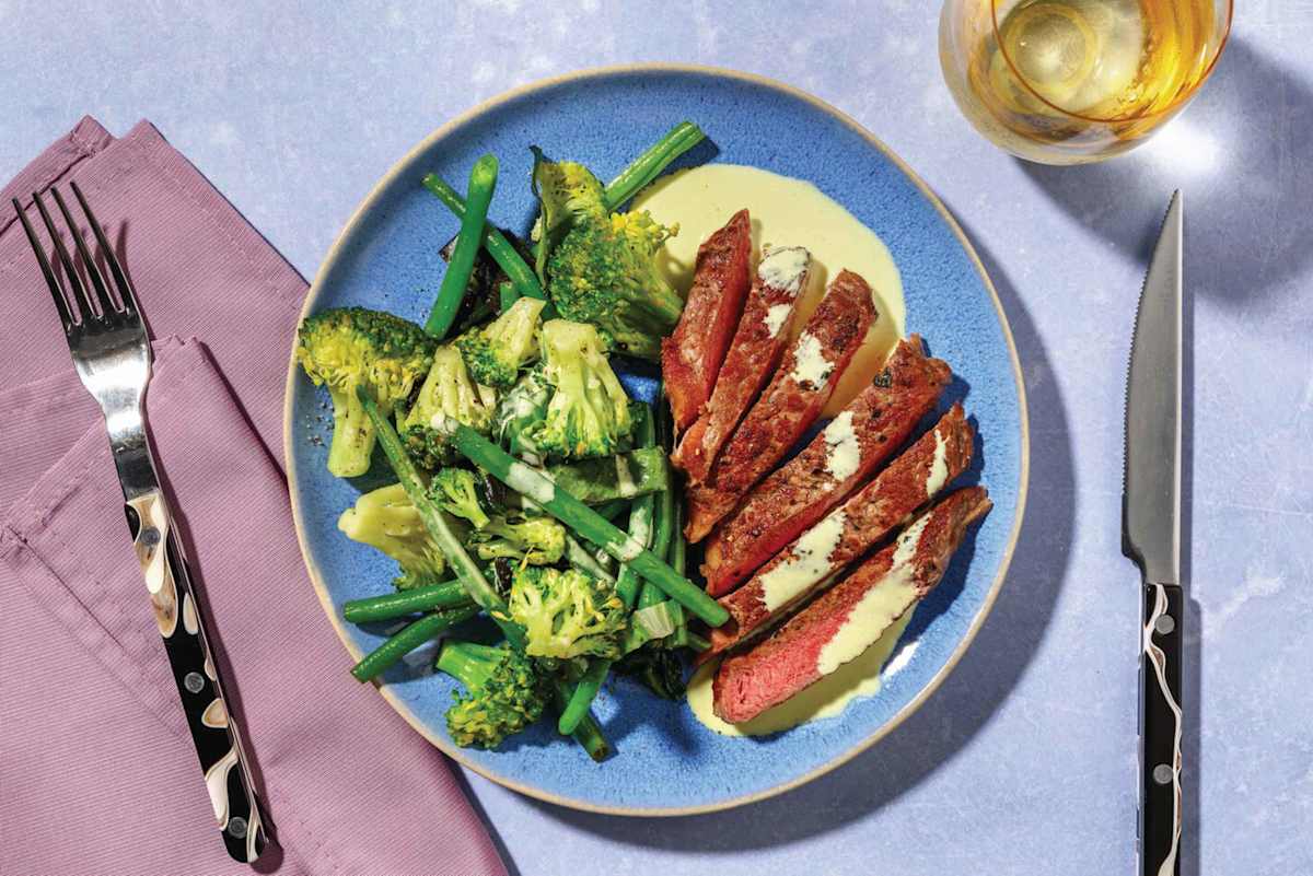 Seared Beef & Mumbai Coconut Sauce