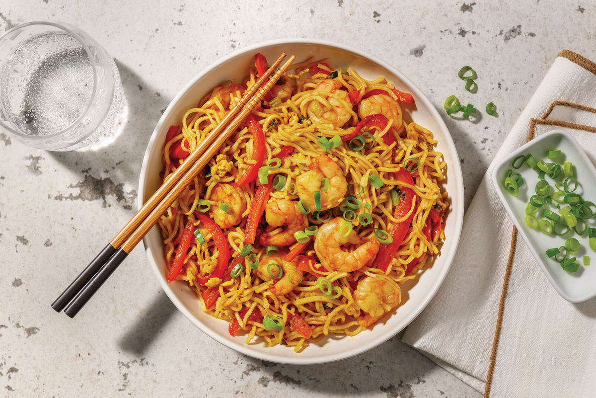 Chicken Singapore-Style Noodles