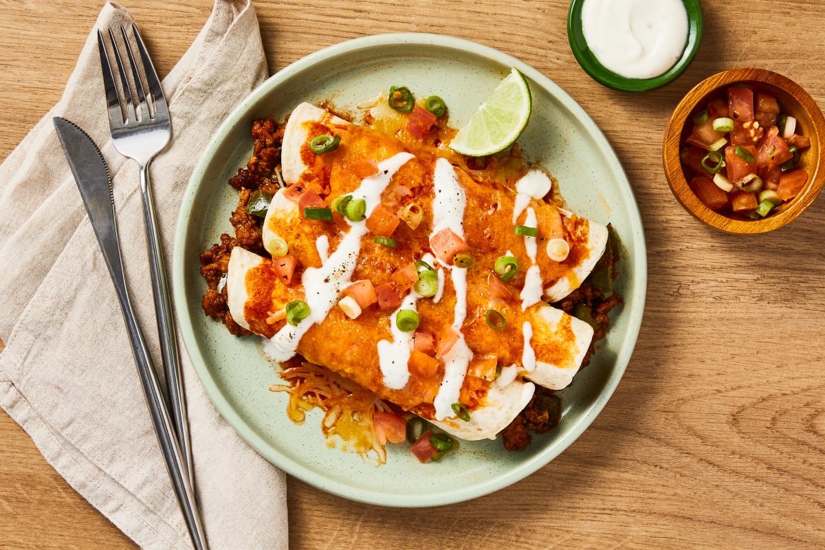 Chicken & Pepper Enchiladas