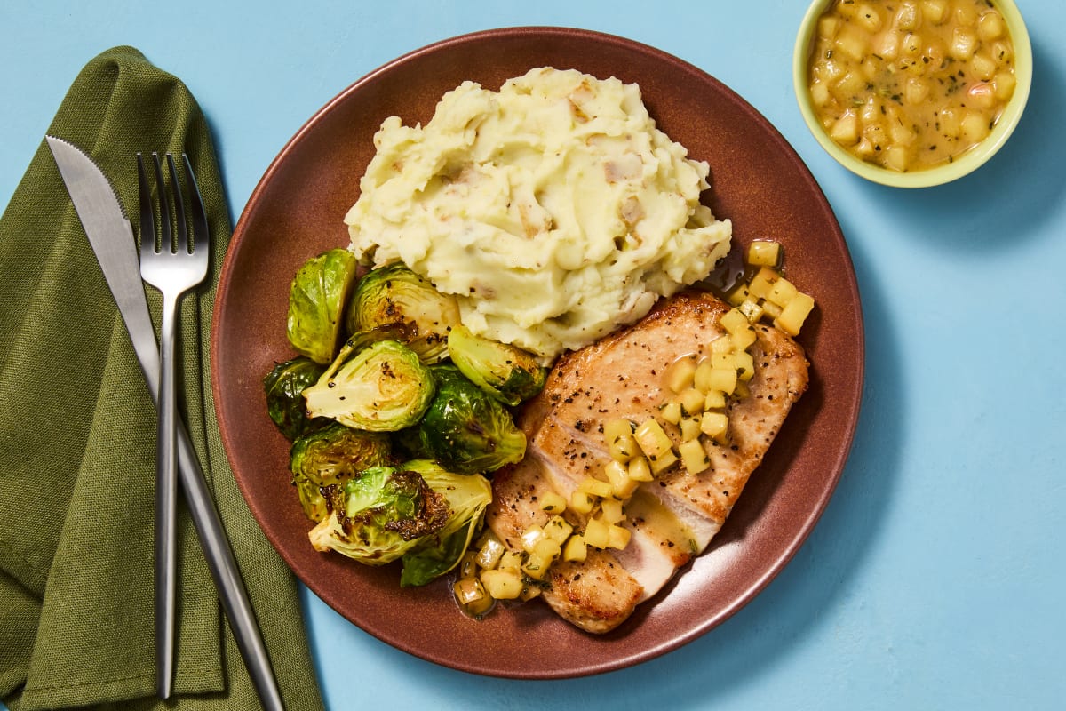 Chicken & Apple Rosemary Pan Sauce