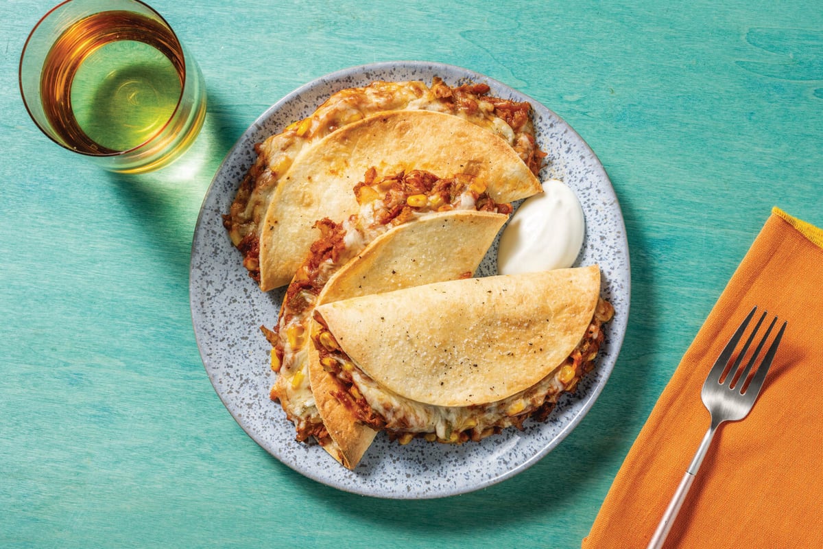 Tex-Mex Pulled Pork Quesadillas