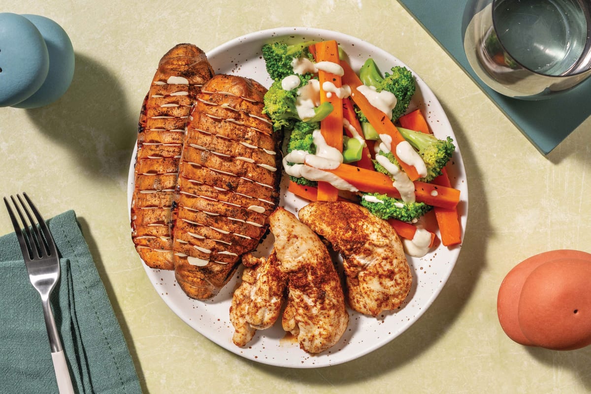 Chicken Tendies & Hedgehog Sweet Potatoes