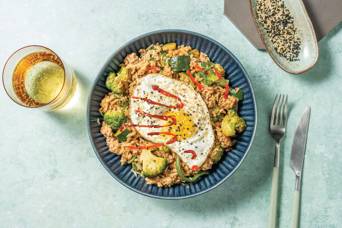 Asian Beef & Green Veg Fried Rice