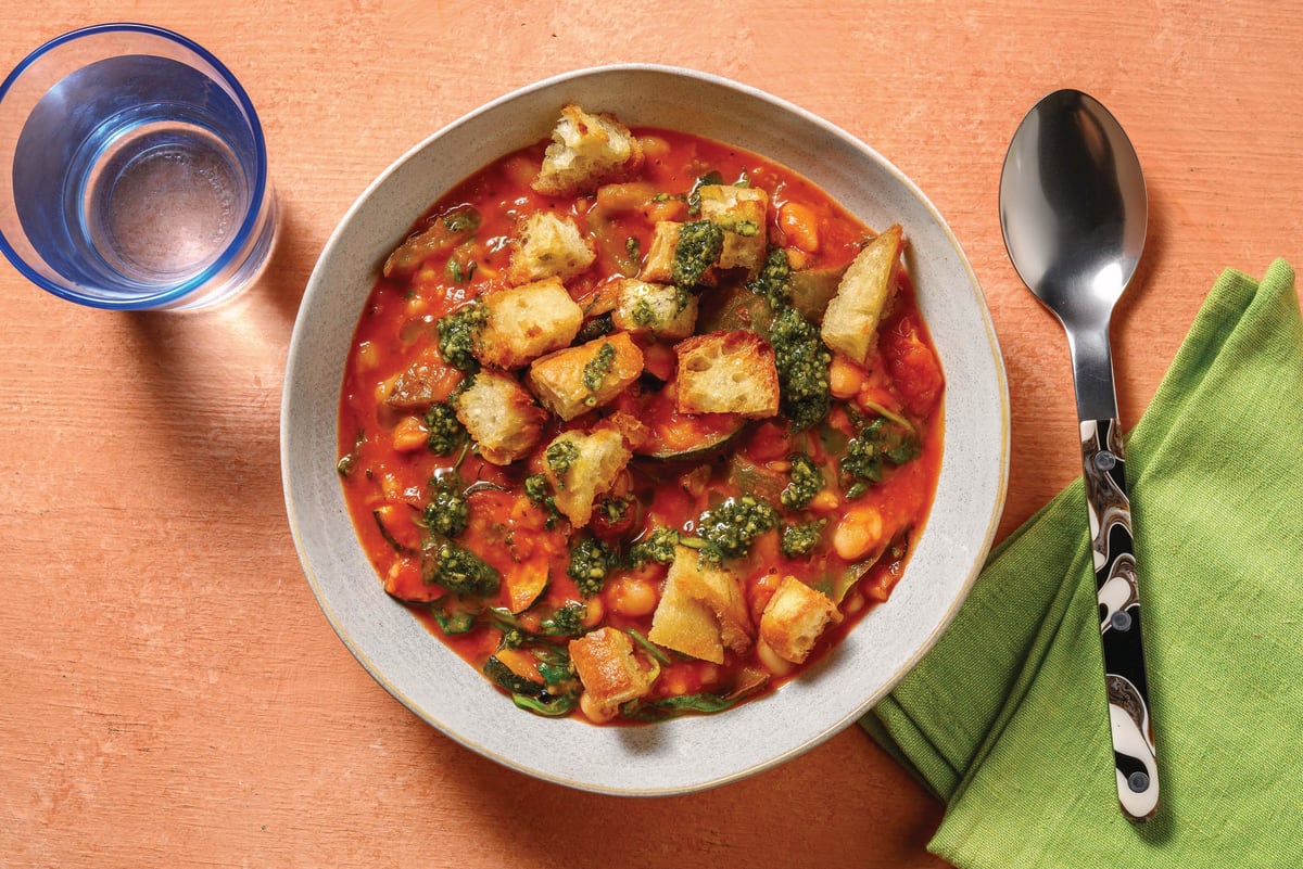 White Bean & Roast Veggie Stew