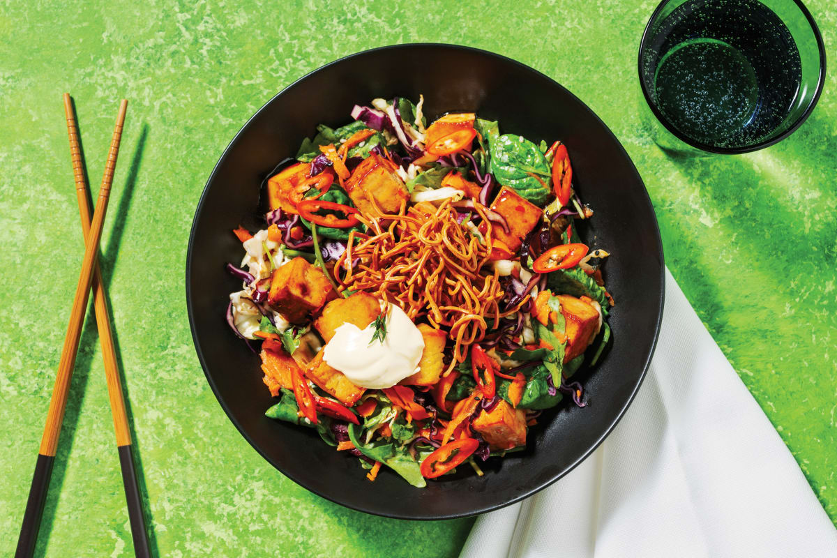 Chicken, Sweet Chilli Tofu & Japanese-Style Salad