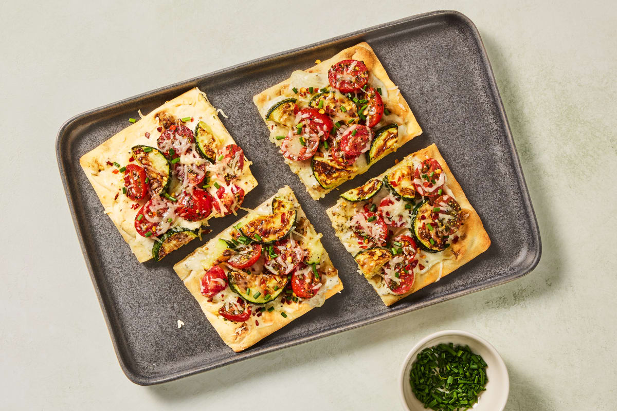 Chicken & Zucchini Flatbreads