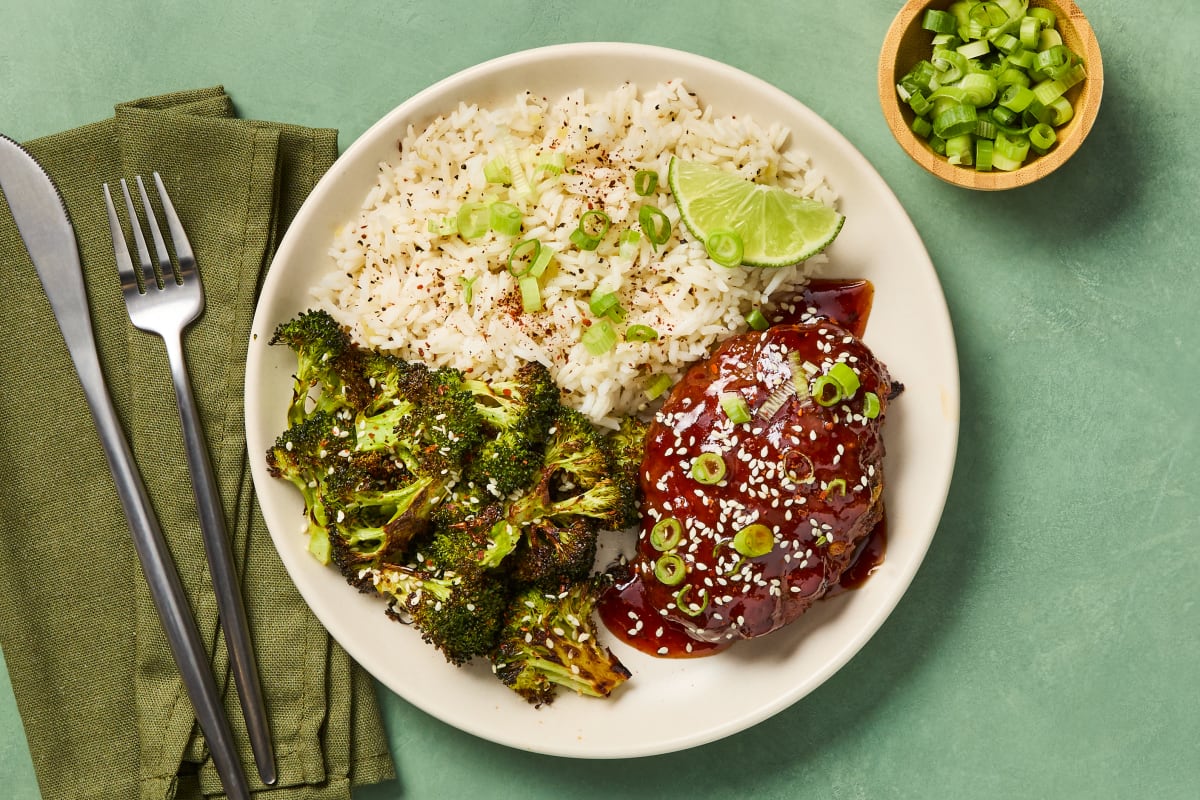 Meatloaves with a Sweet Chili Glaze