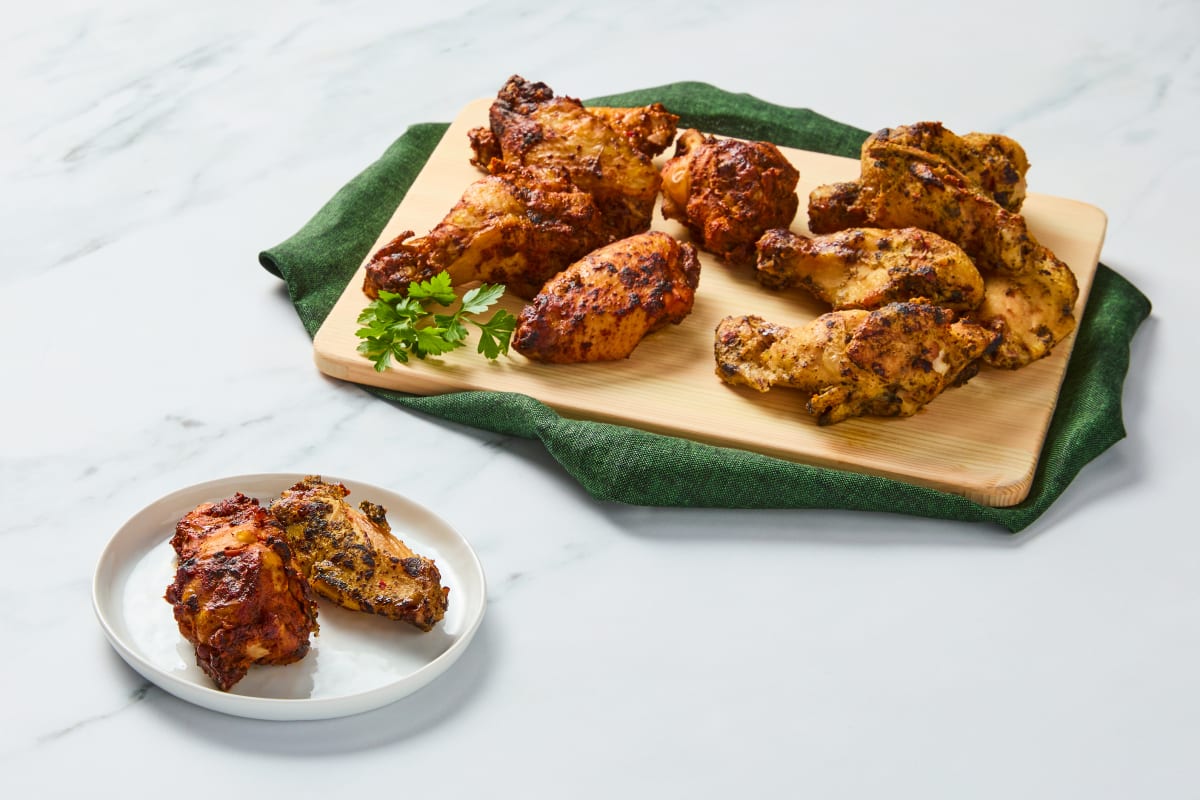 Garlic Parmesan & Cajun-Style Chicken Wings