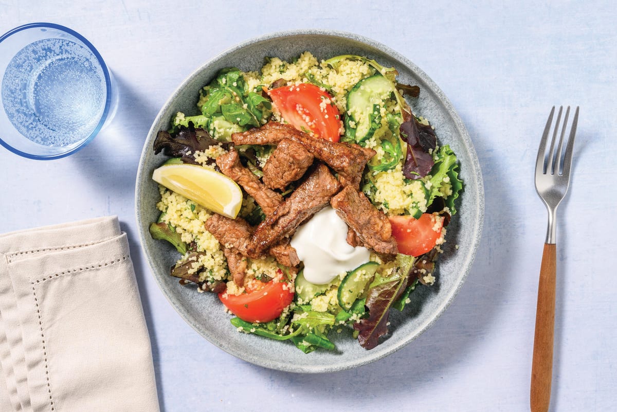 Quick Beef & Tabbouleh-Style Salad 