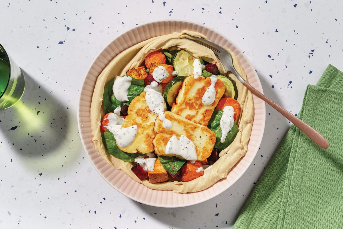 Haloumi & Roasted Veg Bowl