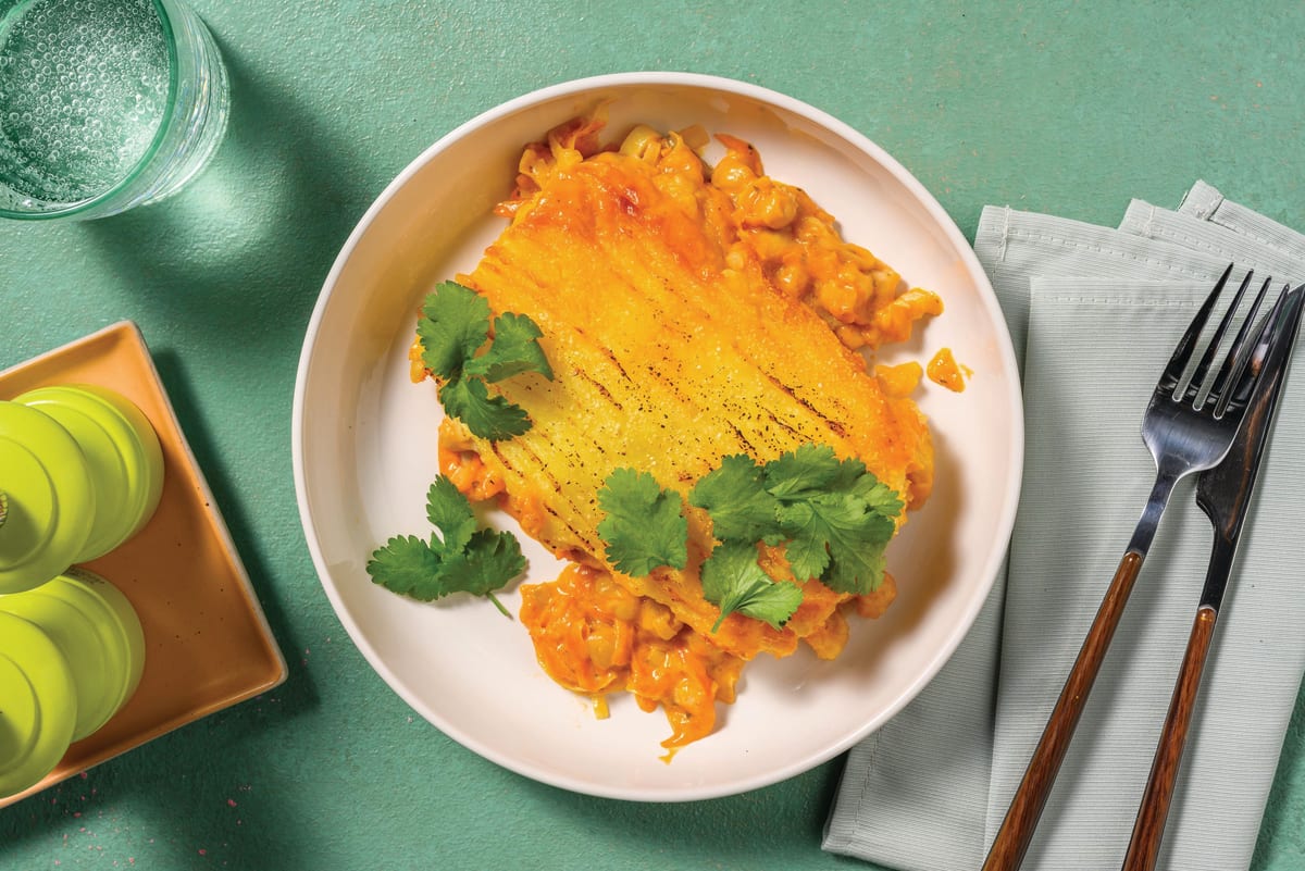 Caribbean Beef, Chickpeas & Veggie Pie