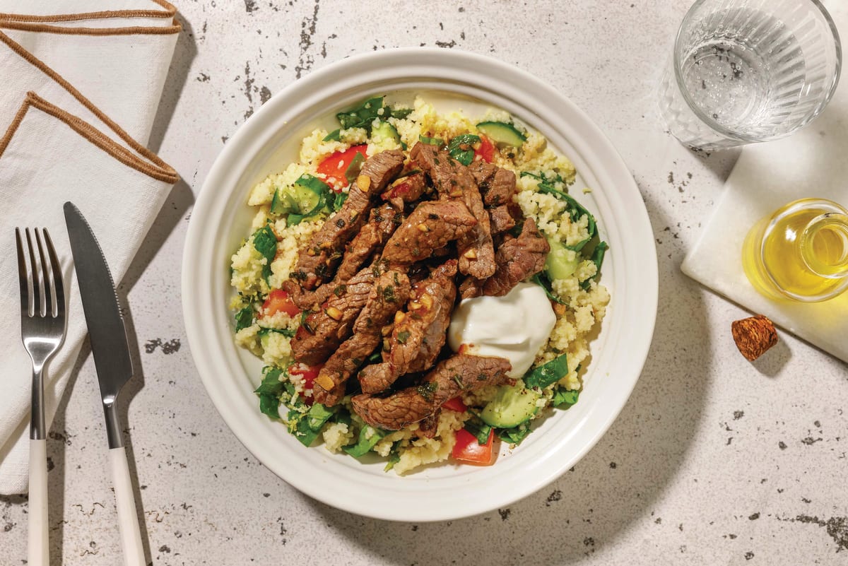 Greek-Style Beef Bowl