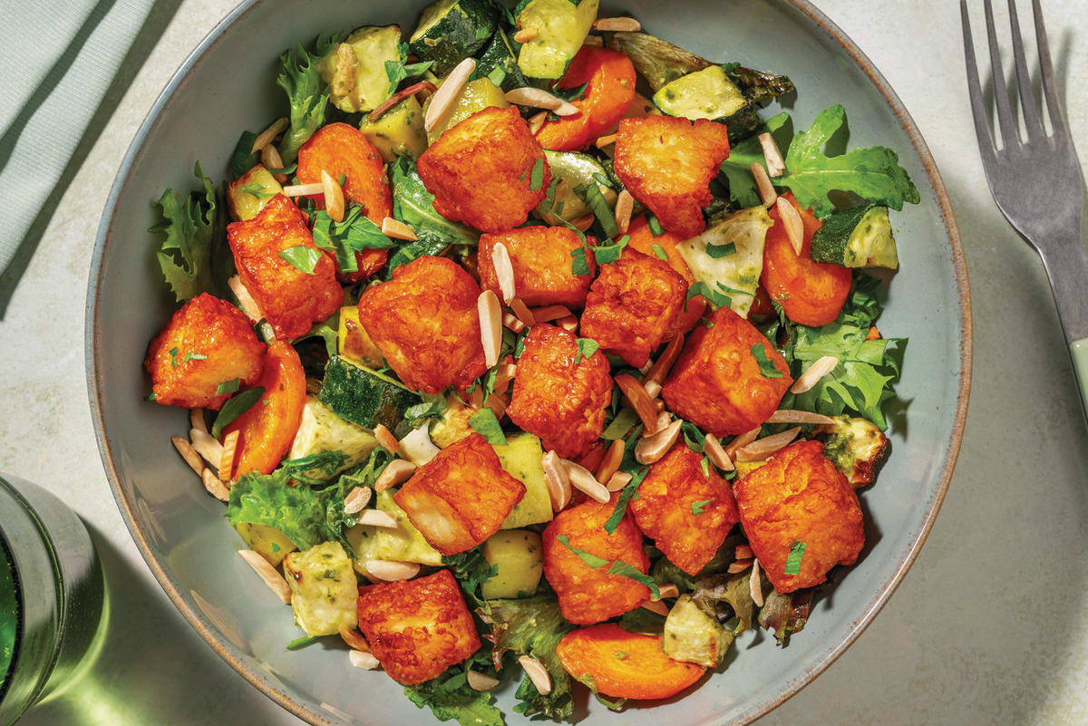 Sticky Chicken & Roast Veggie Salad