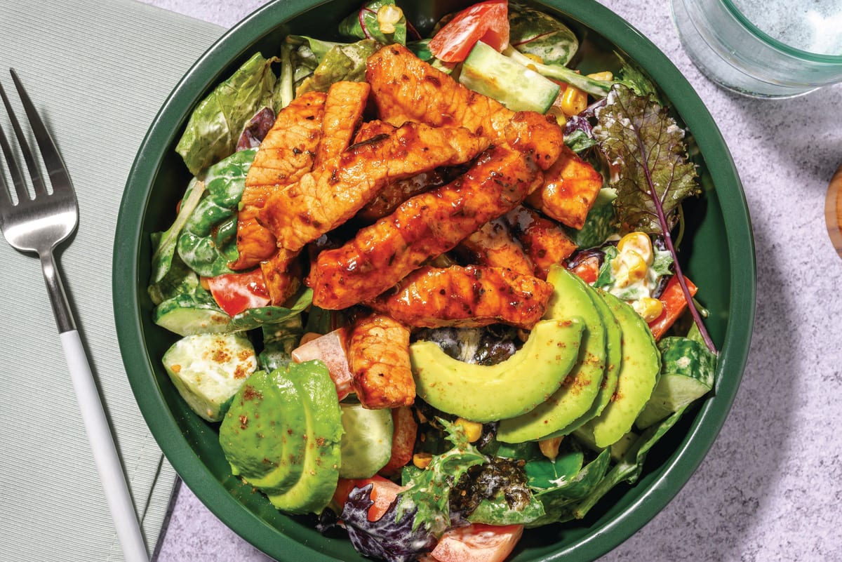 Mexican Glazed Chicken & Avocado Salad