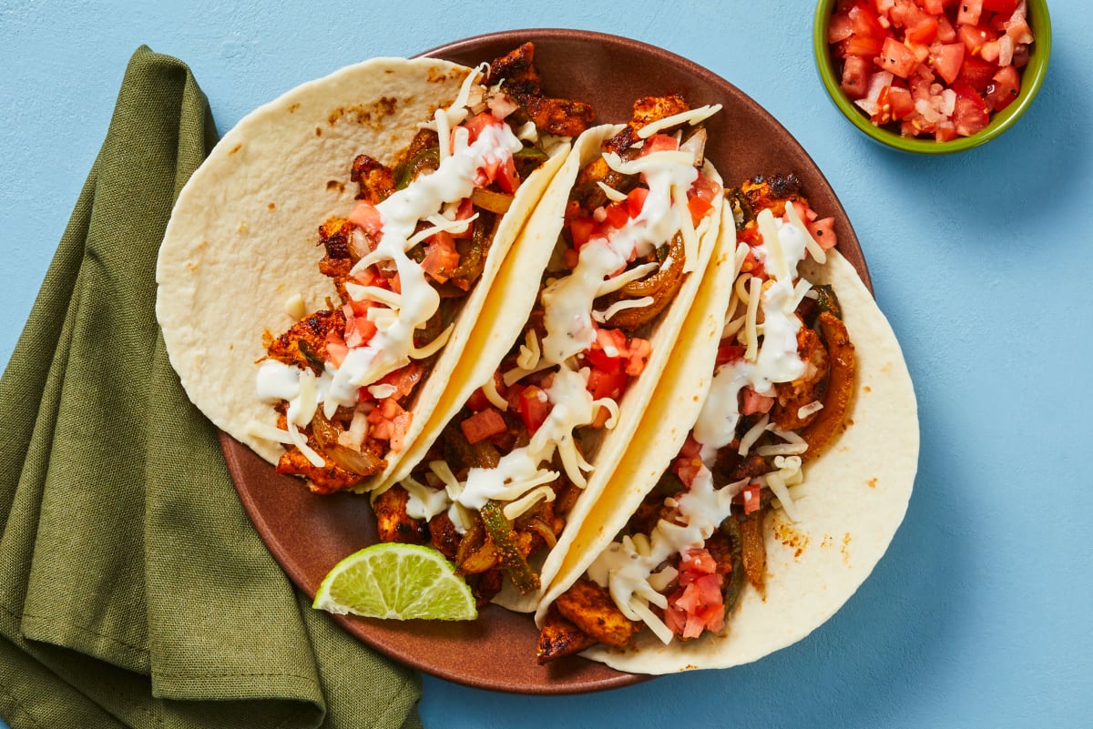 One-Pan Cheesy Beef & Pepper Fajitas