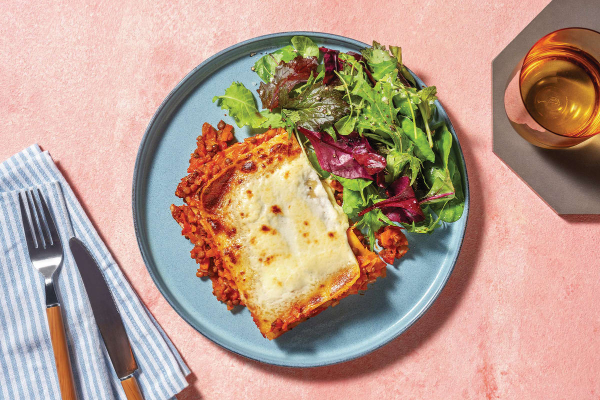 Lentil & Hidden Veggie Lasagne