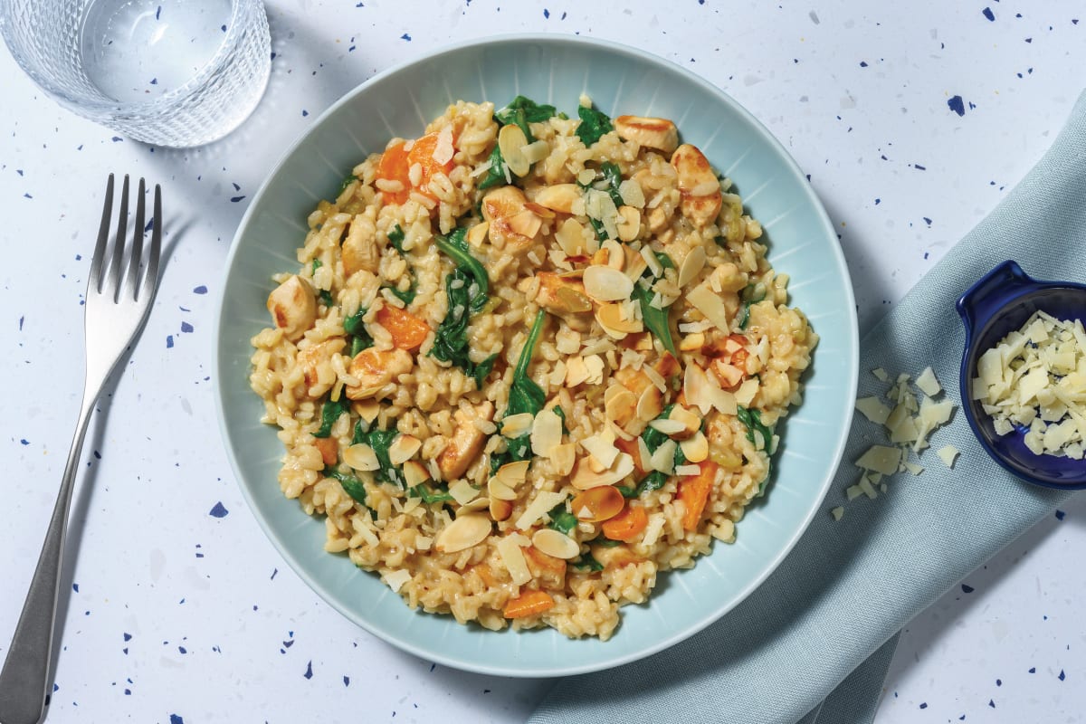 Tender Chicken, Bacon & Veggie Risotto