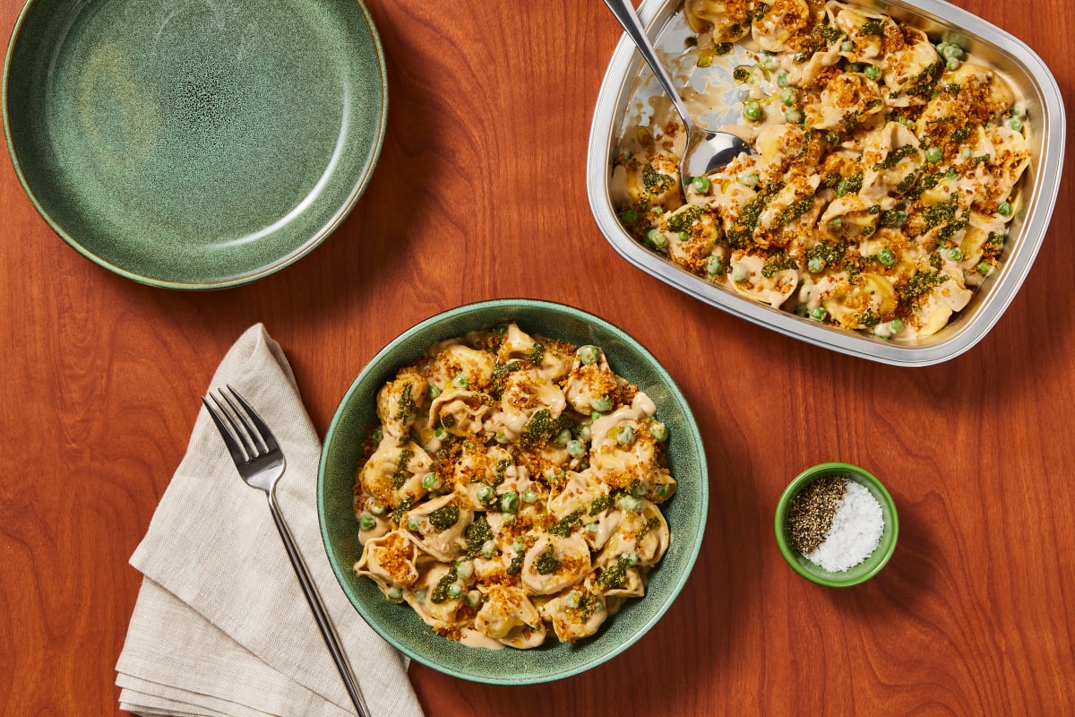 Creamy Pesto Tortelloni