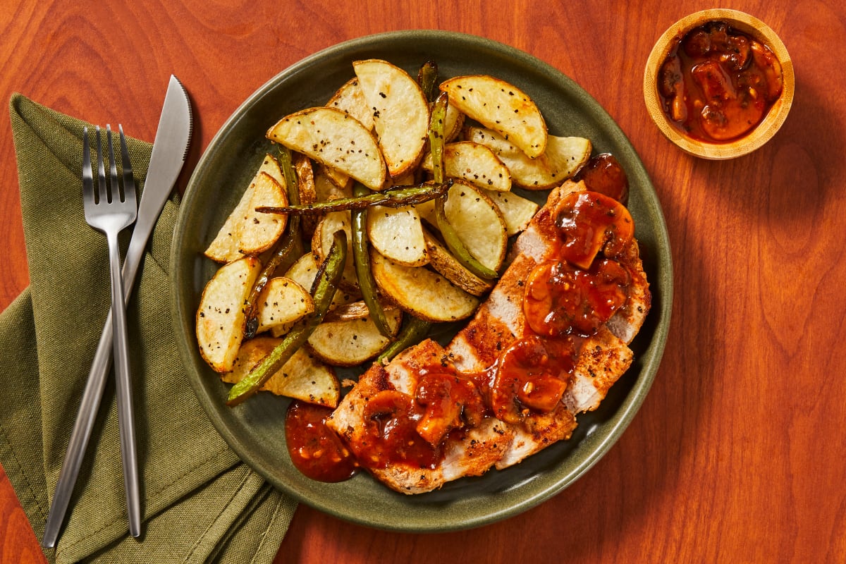 Pork Chops with Mushroom Marinara