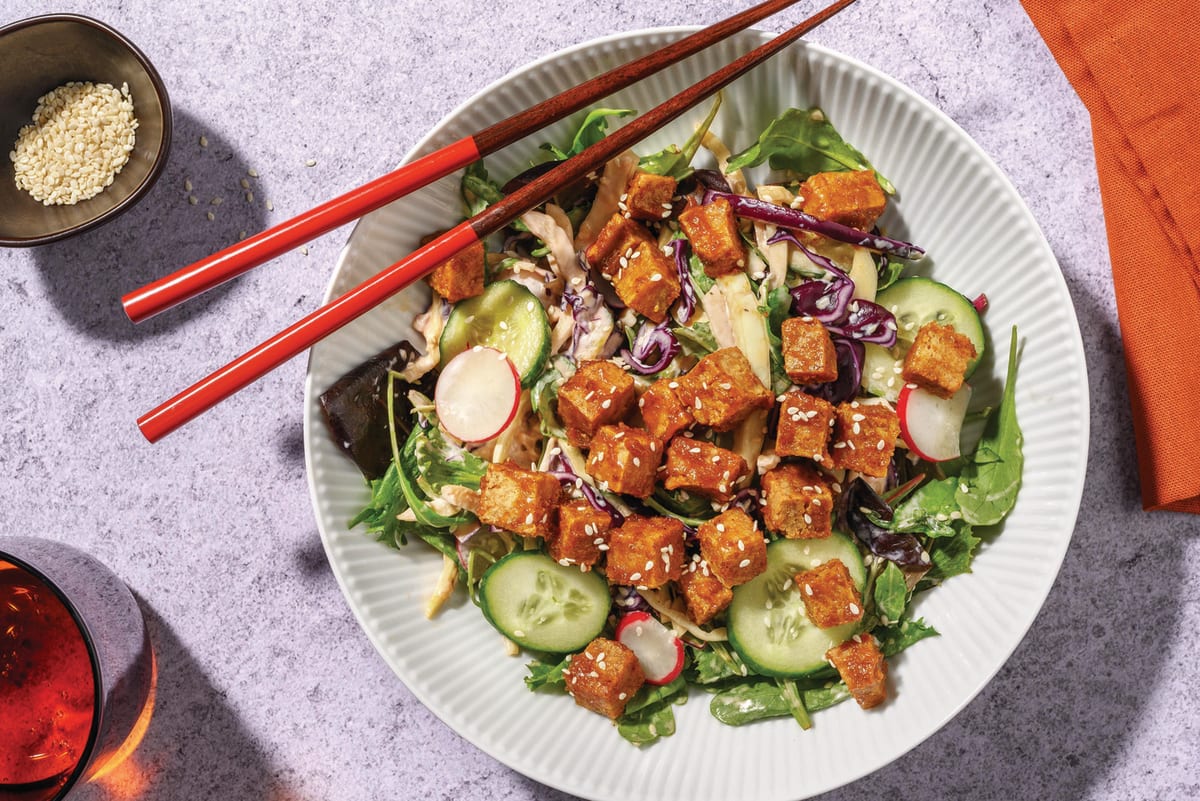 Miso Tofu Bites & Slaw Bowl