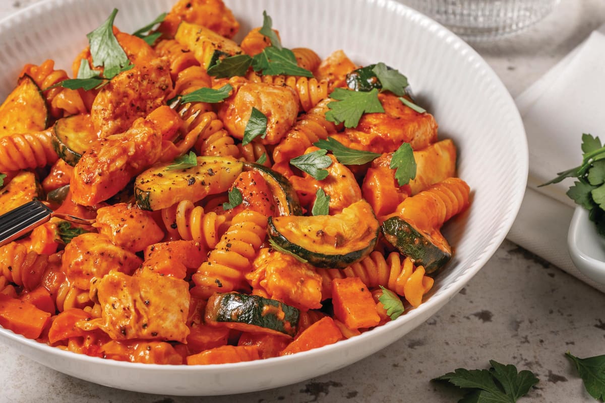 Double Herby Chicken & Roasted Veggie Fusilli