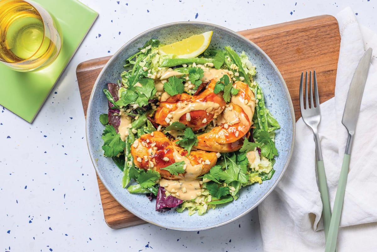 Sweet Chilli Prawn Wombok Salad