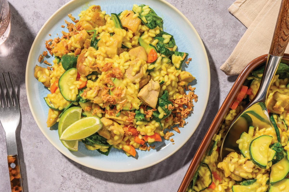 Double Thai Curry Chicken Risotto 