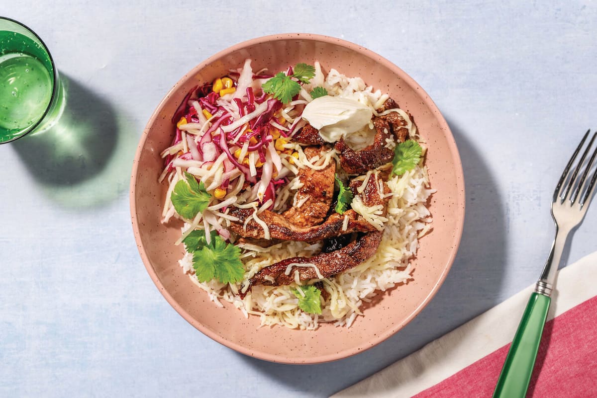 All-American Beef & Rice Bowl