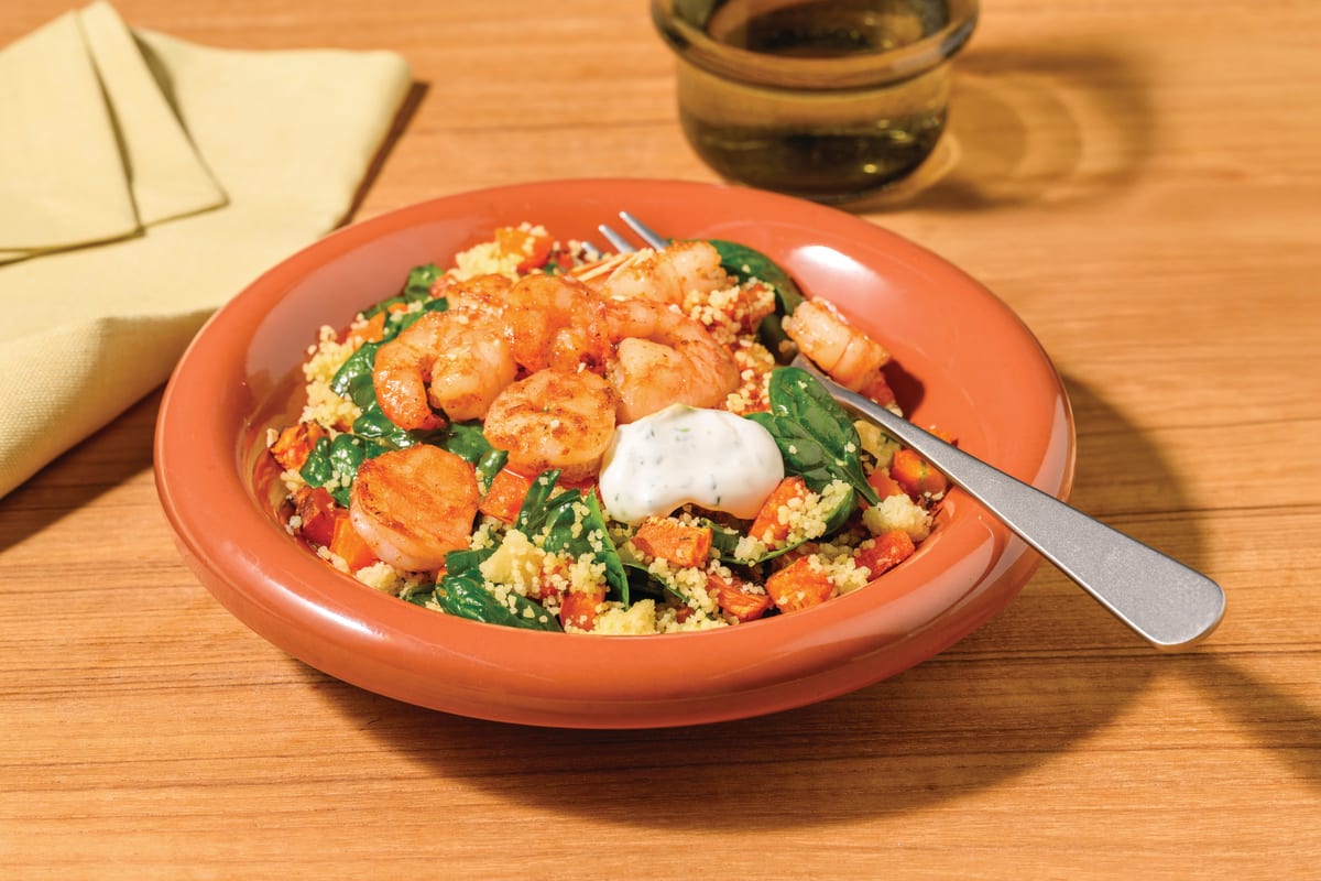 Moroccan Prawns & Veggie Couscous