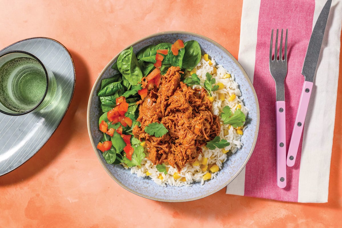 Double Coconut Jerk Beef Brisket & Corn Rice