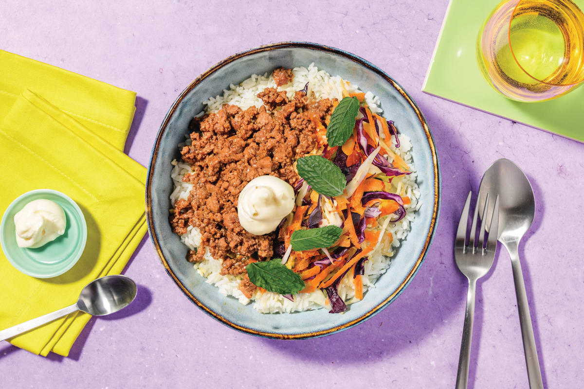 Easy Double Vietnamese Caramelised Beef Bowl
