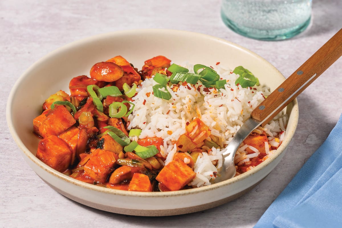 Tom Yum Tofu & Garlic Rice