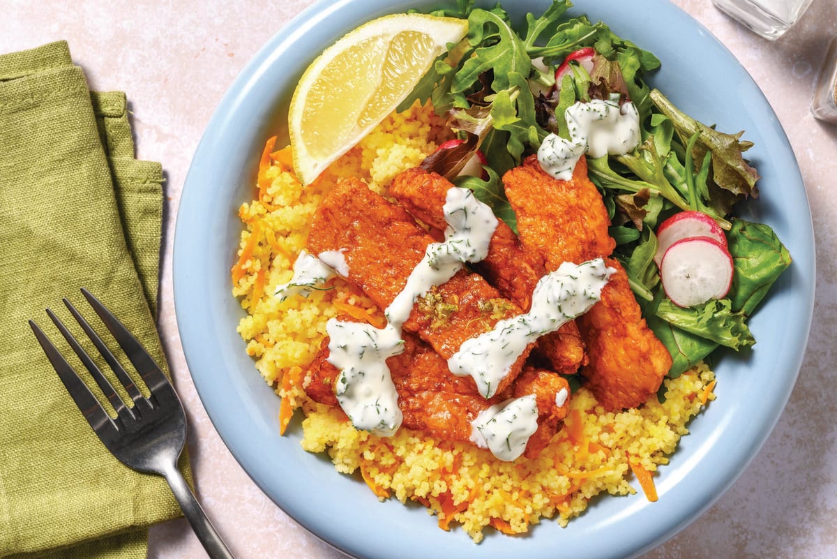 Honey-Lemon Halloumi & Jewelled Couscous