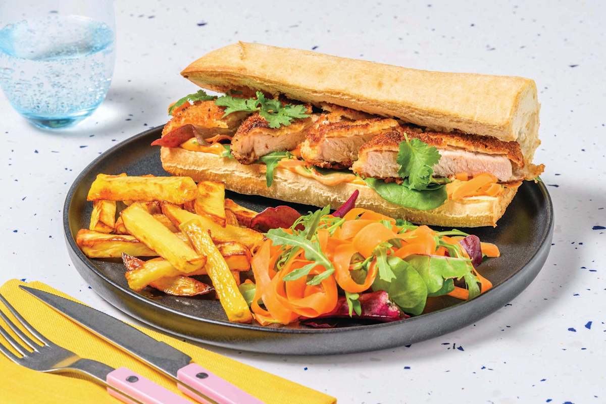 Tofu Schnitzel Banh Mi