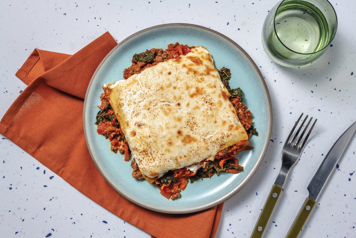 Beef Lasagne & Cheesy Bechamel Sauce