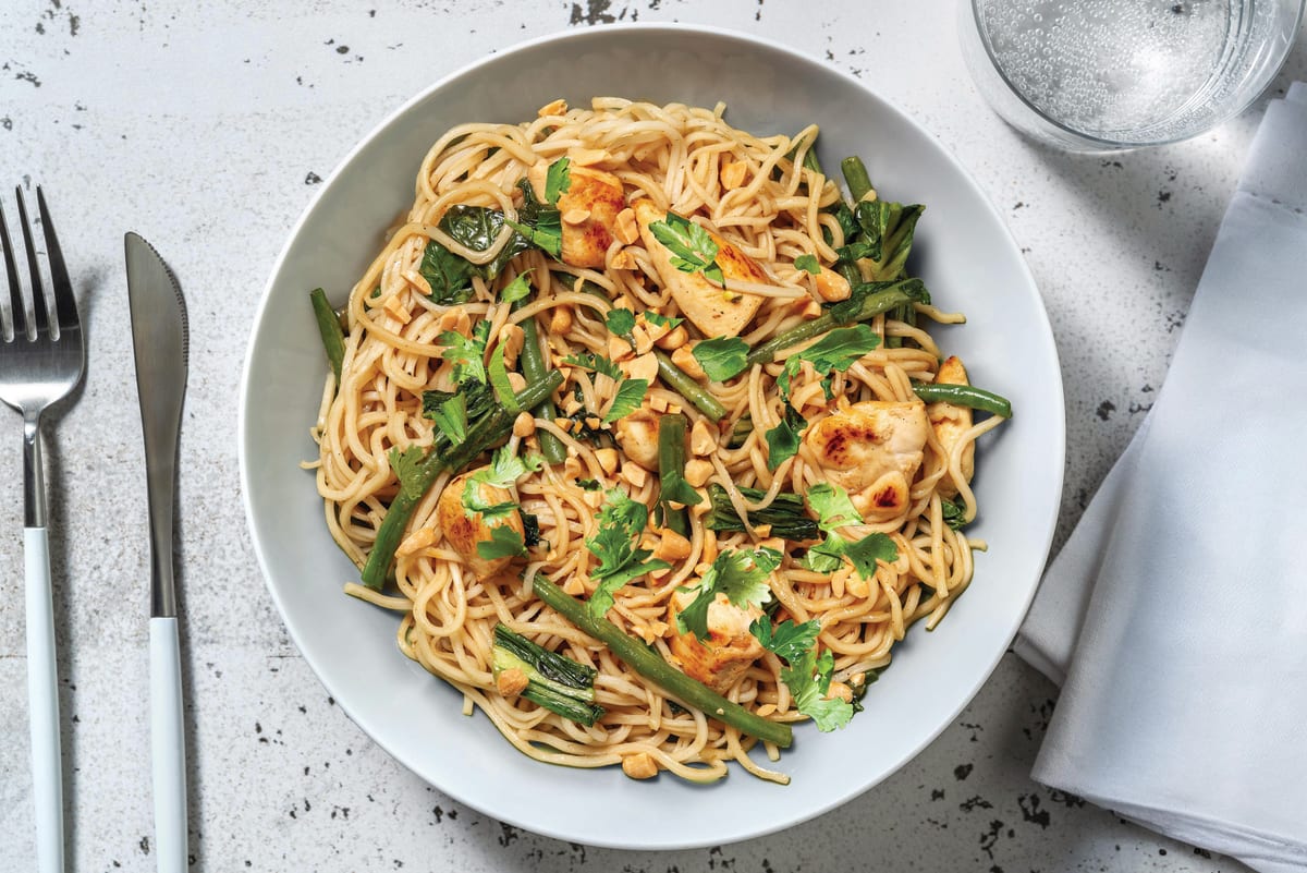 Asian-Style Chicken Noodle Stir-Fry