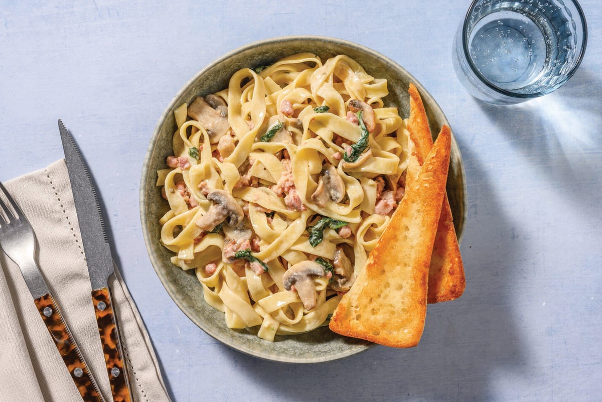 HelloHero: Bacon & Mushroom Boscaiola