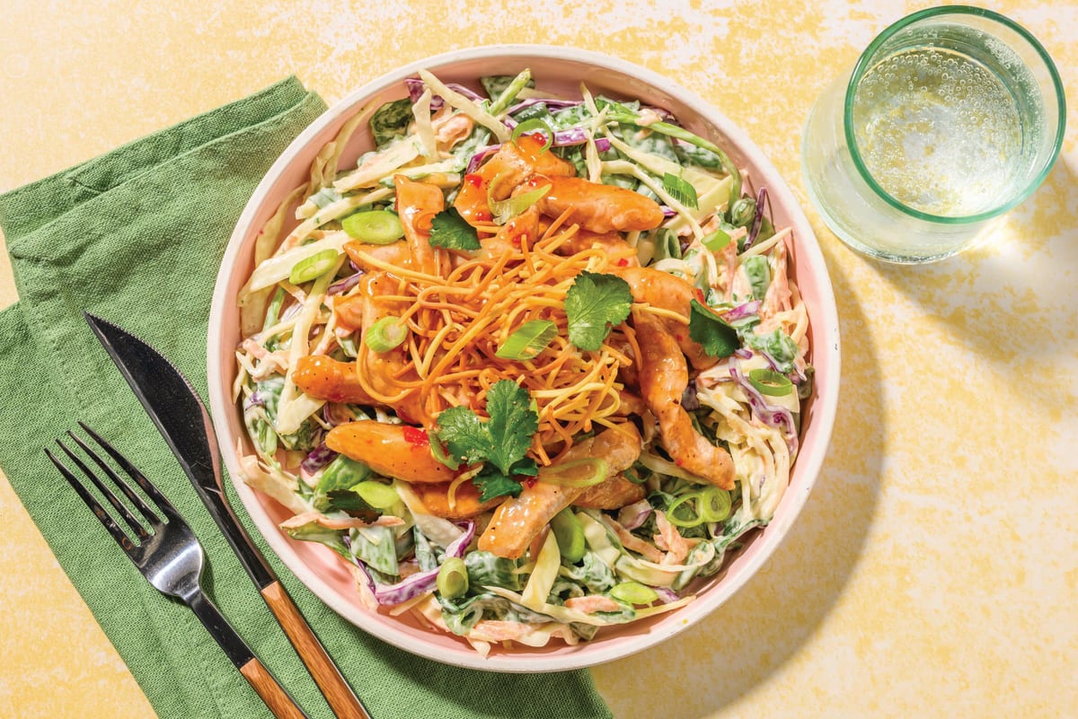 Sweet Soy Pork & Crunchy Noodles
